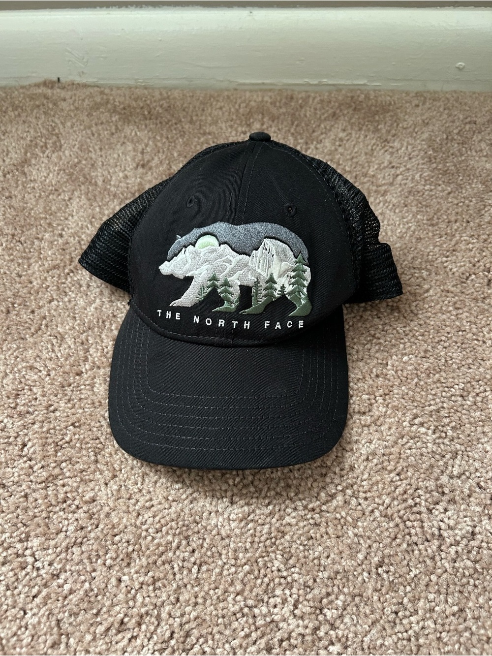 The North Face Black Snap Back Trucker Hat
